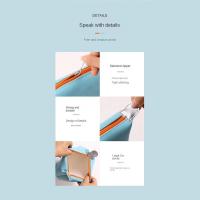 Bolso creativo de PU para cosméticos, bolsa de aseo impermeable de gran capacidad, práctica bolsa de maquillaje de Color sólido, organizador de viaje - details 4