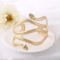69HB Retro griego romano abierto pulsera de serpiente brazalete superior del brazo Cufrmlet Festival joyería de danza nupcial - details 6