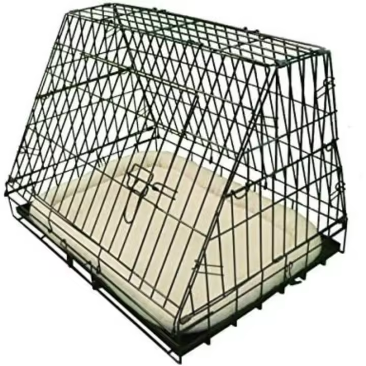 Jaula plegable lujosa Ellie-Bo de 76 cm para cachorros de perro en color negro con bandeja metálica resistente a mordidas, acolchado y frontal inclinado para coche - 1