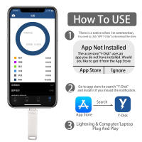 JASTER Flash Drive de 256GB Interfaz de Hardware de Lightning Pendrive 3 en 1 para Iphone, Ipad, Android Hecho en China - details 8