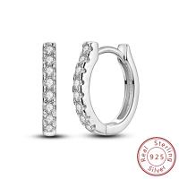 Pendiente de aro de plata de ley 925 para mujer, corazón, estrella, trébol, joyería de compromiso, regalo de boda - details 10