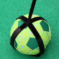 Pelota de fútbol ajustable para entrenamiento de habilidades, banda de malabares para práctica en solitario, cinturón elástico auxiliar circular, equipo de entrenamiento de patadas de fútbol - details 10