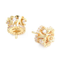 Colgante de Abalorio de Cuentas de Medio Agujero de Oro 18K Material de Metal de China - details 43