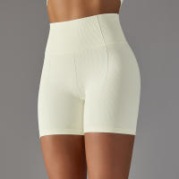 Nessaj-pantalones cortos de yoga sin costuras, con patrón de cuadros, transpirables, para gimnasio, mallas push up - details 2