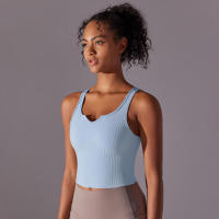 Sujetador de Yoga sin Costuras Alto Impacto Deportivo, Top de Cultivo A Prueba de Golpes, Secado Rápido, Ideal para Ciclismo y Gimnasio - details 13