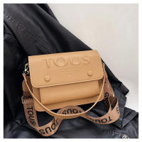 Bolso sencillo con estilo de oso español para mujer, bolso de hombro tipo bandolera versátil a la moda de seda color melocotón - details 15