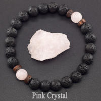 Pulsera de piedra de Lava para hombre, cuentas de piedra lunar de labradorita Natural, pulsera de Buda tibetano, pulsera difusora de aceite de Chakra, joyería para hombre - details 38