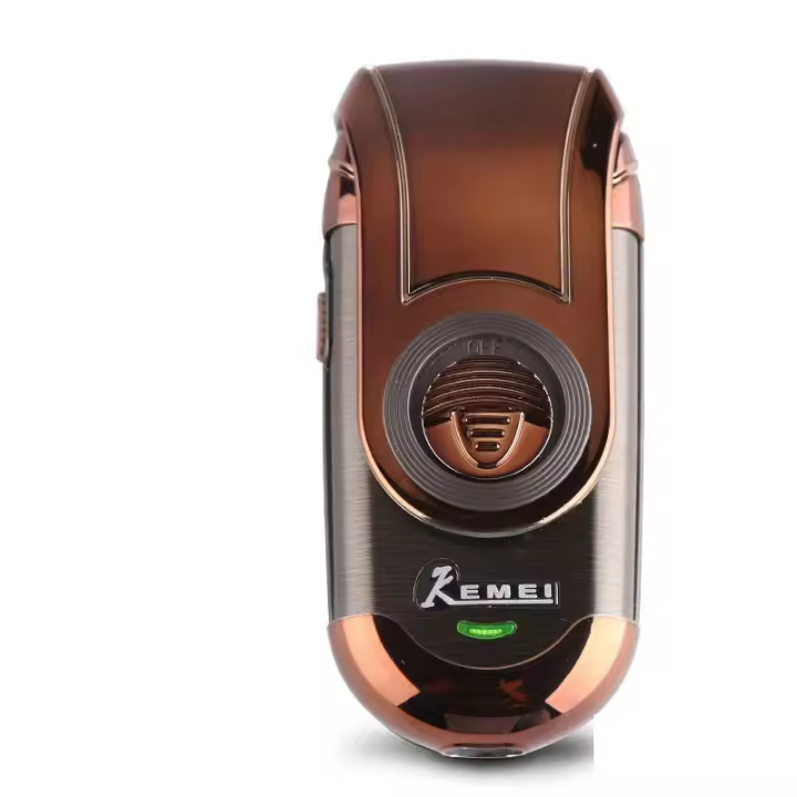 Kemei-Afeitadora eléctrica pequeña para hombre, máquina de afeitar inalámbrica, recargable, Mini, portátil, para Barba, con hoja alternante, 788 - 1