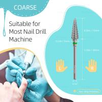 HYTOOS Brocas de uñas cónicas bidireccionales, broca de carburo cónico de 15mm para manicura, eliminación de Gel suave, herramienta de limpieza de cutículas y bordes de uñas - details 2