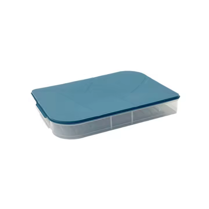 Congelador de almacenamiento de dumplings, contenedor de alimentos, azul - 1