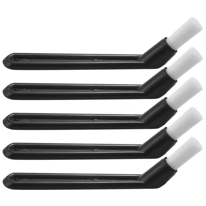 Cepillo de limpieza para máquina de café, mango de plástico con cerdas de nailon, cepillo para expreso, herramienta de limpieza de café, juego de 5 - 1