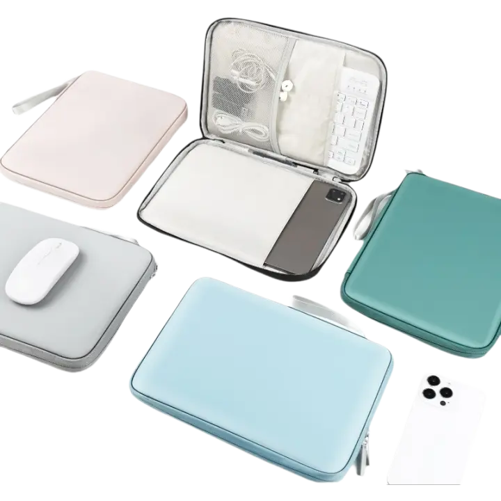 Funda para tableta de 7,9-12,9 pulgadas, bolso para IPad Pro, Samsung, Xiaomi, funda portátil a prueba de golpes, fundas para tabletas con múltiples bolsillos - 1
