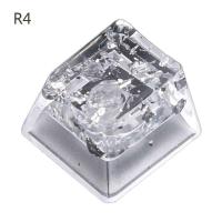 Resin Backlit Keycap nical Keyboard DIY OEM Profile R4 Height Transparent Sier Foil for Key Cap - details 5