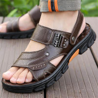 Zapatillas de hombre nuevas de verano con suela suave para papás de mediana edad y mayores, sandalias de playa de doble propósito para hombre - details 10