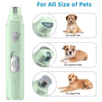 Electric Dogs Nail Grinder with LED Light Polisher Wheel Pet Nail Clipper USB Rechargeable Pet Nail Trimmers Suit for Cat or Dog - details 6