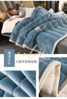 Manta gruesa de lana para niños y adultos, edredón grueso de lana suave y cálido, para invierno - details 12