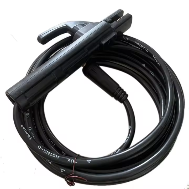 Accesorios de soldadura para soporte de electrodo de soldadura, conector y Cable de plomo, Manual, MMA, soldadura de arco, 10-25mm, 200Amp, 5M - 1