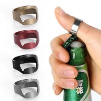 Abrebotellas de cerveza portátil para el hogar y la vida, herramienta de cocina para abrir anillos de dedo, suministros de Bar - details 0