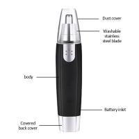 Afeitadora Eléctrica Para Nariz Y Orejas Trimmer De Barba Para Hombres Y Mujeres Kit De Limpieza Raspador De Cejas Y Cuello - details 5