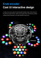 2025 Nuevo reloj inteligente deportivo GPS de pantalla amoled de 1,85 pulgadas frecuencia cardíaca brújula NFC masculina oxígeno en sangre asistencia de voz de llamada Bluetooth Batería de 410 ma ip68 reloj inteligente impermeable Para Android e Ios - details 5