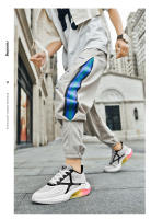 Zapatos de moda tejidos voladores de palomitas de maíz para deportes nuevos transpirables de verano para hombres, zapatos para correr de malla informales para mujeres - details 22