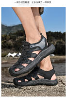 Sandalias de cuero de vaca de verano Tamaño grande para hombres Estilo casual de playa - details 18