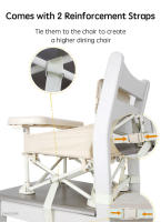 Silla portátil plegable para comer para bebés de 1 a 6 años, silla de comedor para niños, silla de Camping para bebés, silla de alimentación de tubería más gruesa de 1,8 KG - details 3