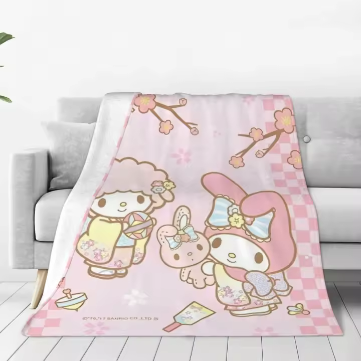 Manta suave y cálida para Picnic, colcha de franela para sofá, funda para sofá y cama con estampado - 1