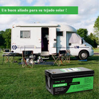 Batería de litio LiFePO4 BMS, 12V, 300Ah, 10000 + bicicleta autocaravana, Tiendas de Barco - details 2