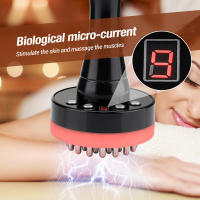 Masajeador eléctrico adelgazante corporal, cepillo meridiano para quemar grasa, drenaje linfático Gua Sha, anticelulitis, terapia de luz roja infrarroja - details 5