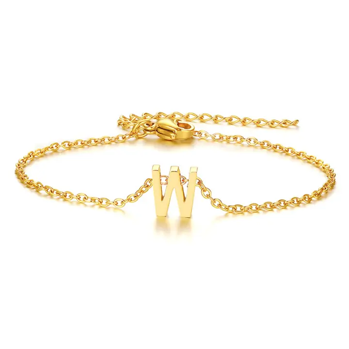 26 Pulseras con Letras Iniciales del Alfabeto para MujerImprescindible en la playa - 1