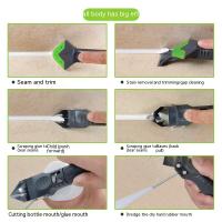 Herramienta de calafateado 5 en 1 kit de herramientas de acero inoxidable con raspador y aplicador de silicona para lavandería y limpieza - details 7