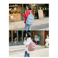 Mochila escolar de diseño de pana para mujer, bolso de hombro a rayas para adolescentes, bolsa de viaje - details 2
