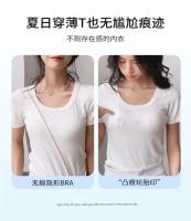 Sutián Invisible sin Costuras para Mujeres Lencería Sexy con Cuello en V Profundo Push Up Bra sin Aros Almohadillas Desmontables para Ropa Interior - details 24