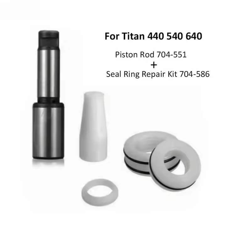 Varilla de pistón de repuesto para pulverizador sin aire para Titan 440 540 640 704551 con reparación de sello 704586 - 1