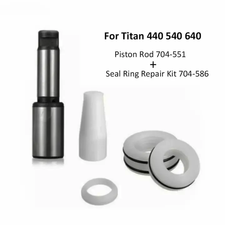 Varilla de pistón de repuesto para pulverizador sin aire para Titan 440 540 640 704551 con reparación de sello 704586 - 1