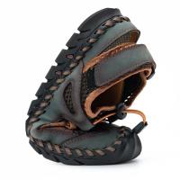Sandalias de verano para hombre, sandalias de malla para exteriores, zuecos suaves, sandalias para hombre, sandalias deslizantes hechas a mano, zapatillas romanas para exteriores - details 7