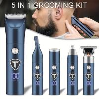 Cortadora de pelo profesional para hombres, recortadora de ingle y cuerpo, Afeitadora eléctrica reemplazable, máquina de aseo multifuncional - details 1