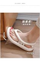 Sandalias de tacón alto para hombre y mujer, chanclas antideslizantes, resistentes al desgaste, zapatillas gruesas con camisa, verano, 2023 - details 3