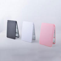Espejo LED portátil con luces de tocador rosas, lámpara de espejo led plegable de mano, espejo de bolsillo de maquillaje compacto - details 0