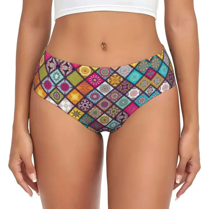 Bragas elásticas cómodas para mujer, ropa interior tradicional mexicana personalizada - 1