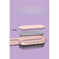 Peinador portátil para alisar el cabello anion alisador doméstico para el cabello puffy electric roll peine recto roll doble uso - details 9