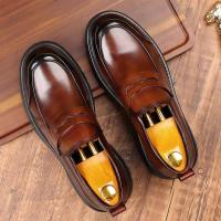 Cuero genuino formal del estilo inglés de los hombres, zapatos casuales de los hombres, suela Oxford del verano y del invierno - details 1