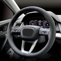 Cubierta de Volante de Cuero Falsito Premium Napa Antideslizante, Transpirable, Ajuste Universal para Todos los Modelos de Coches Hecho en China - details 4