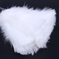 Plumero de plumas de pavo con mango de plástico negro, herramienta de limpieza (blanco), 35cm, 1 unidad - details 7