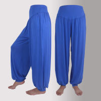 1 Uds. Pantalones de baile deportivos de Yoga suaves de algodón informales sueltos elásticos para mujer a la moda - details 9