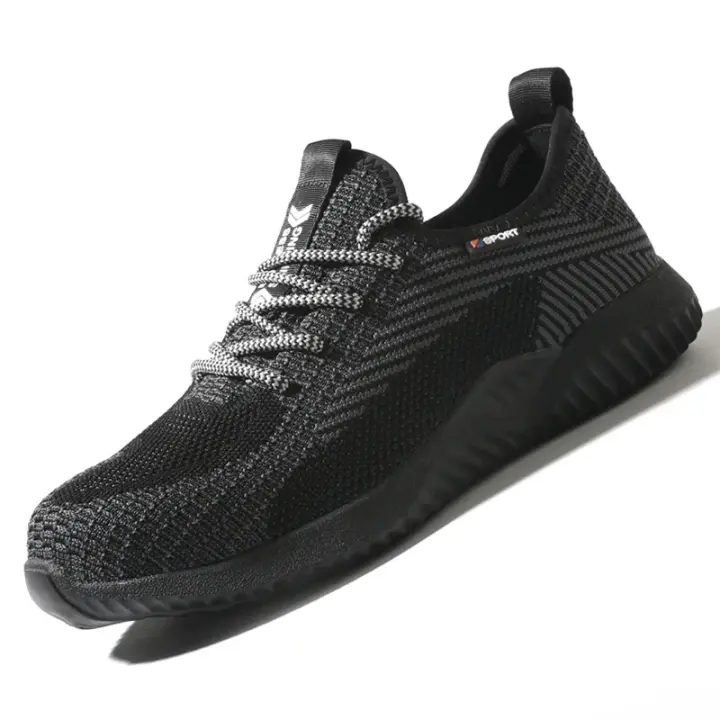 Zapatos de seguridad transpirables para hombre, botas de trabajo con puntera de acero, zapatos de seguridad indestructibles a prueba de pinchazos, zapatillas ligeras y cómodas - 1
