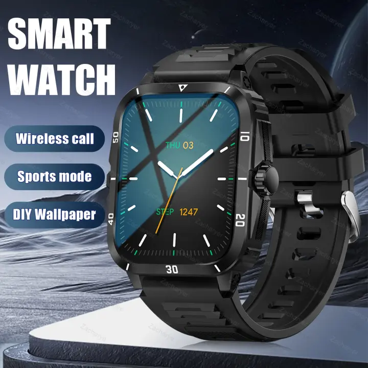 Reloj inteligente, llamadas/marcación inalámbricas, modo multideporte, recordatorio y rechazo de llamadas, recordatorio de SMS, para iPhone/Andriod - 1