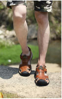 Hombres romanos, sandalias cómodas para la playa, Verano - details 15
