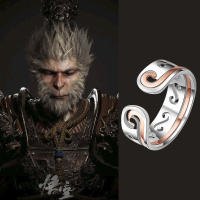 Anillo Ajustado Plateado Del Mismo Estilo Del Mito Negro Sun Wukong, Regalo De San Valentín Para Parejas - details 4